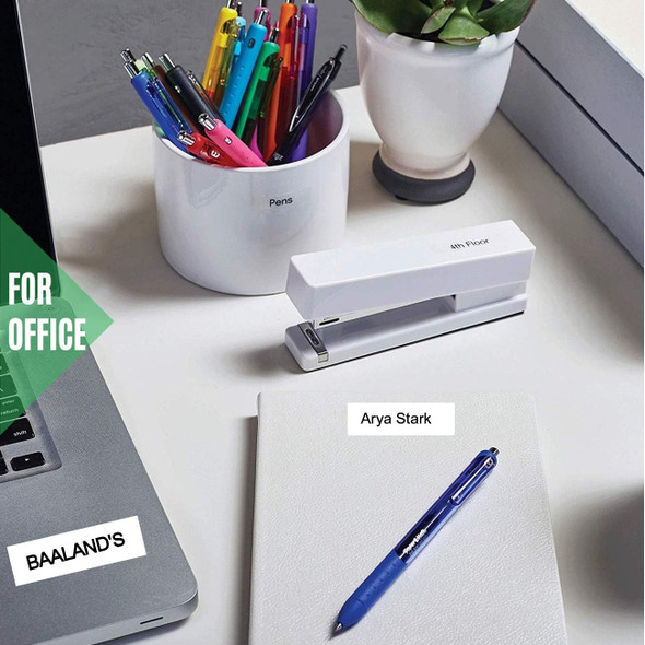 Labeling Tape TZE-241 Black Print on White Tape (18mm)