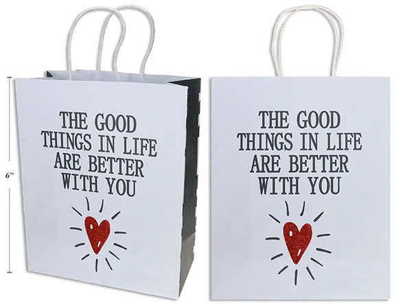 Giftbag Kraft Glitter - Small