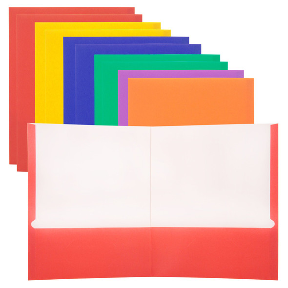 Portfolio-2 Pockets Assorted Colors