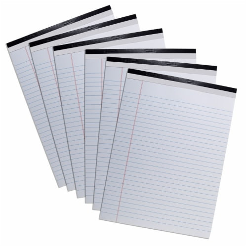 Writting Pad Legal/White 6ct.