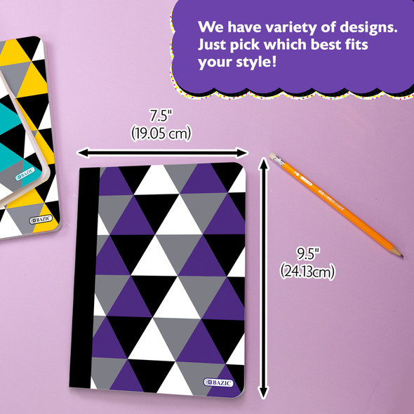 Notebook-Composition Geometric 200 Pages