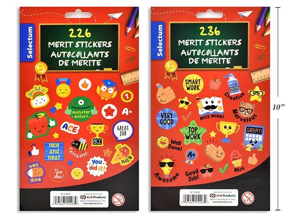 Stickers-Teachers Merit Award (2 Assorted)