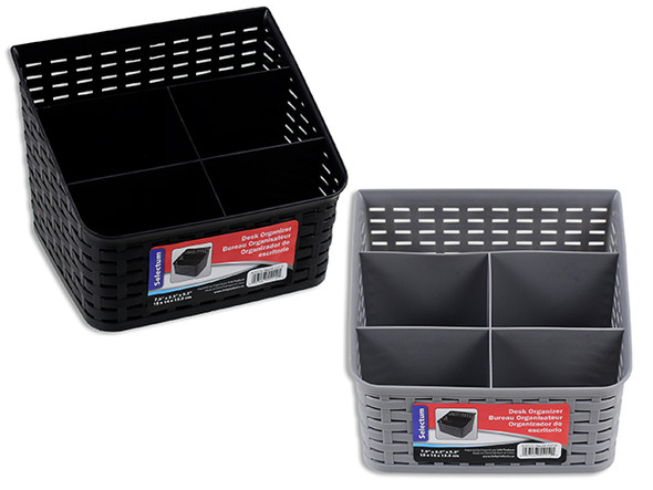 Desk Organizer 7.5 x 5.5 x 5.3"  6 Slots/Assorted Colors