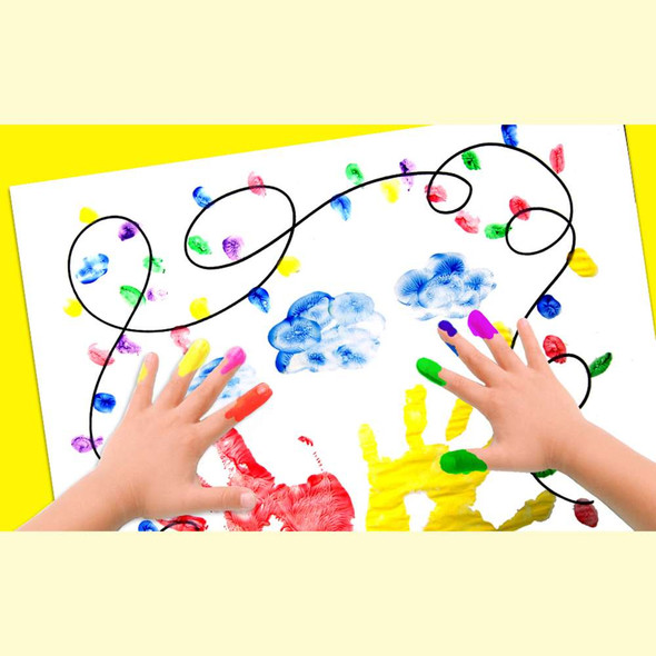 Finger Paints-Assorted Colors 40ml 4Ct.