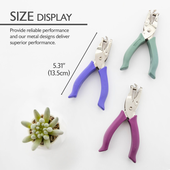 Hole Punch 1 Hole w/Cushion Grip (5 Sheets Capacity)