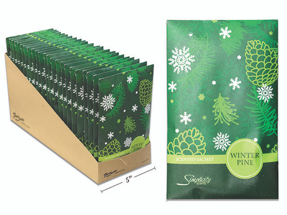 Sachets Floral Simplicity Scented 115ml. - Winter Pine, MOQ:12