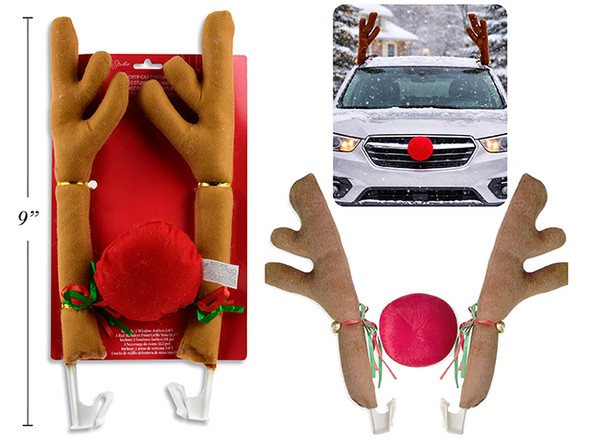 Car Costume Kit-Felt Reindeer  Includes 2 Antlers & 1 Reindeer Nose. t.o.c., MOQ:6