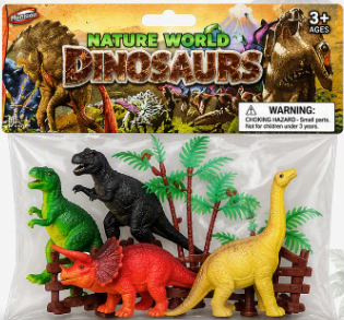 Animals-Dinosaurs w/Accesories 4ct.