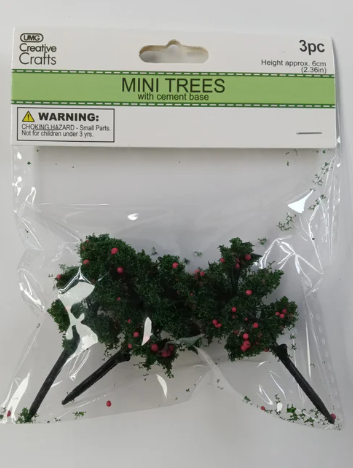 Tree-Mini Fruit 6cm 3ct.