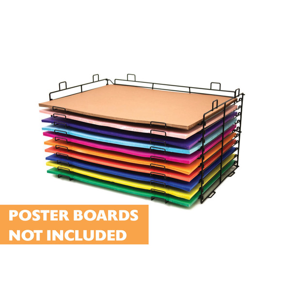 Display Rack for Poster Boards  22"x 28" 10 Slots