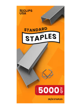 Staples Standard (5,000/Box) (26/6 Full-Strip)