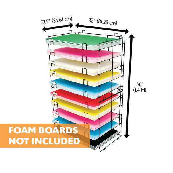Foam Board Display Rack 20" X 30" 10-Slots