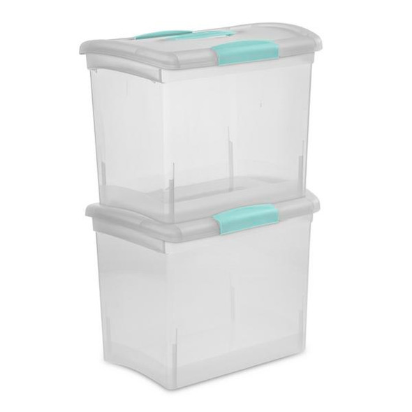 File Box-Portable/Clear (Letter)