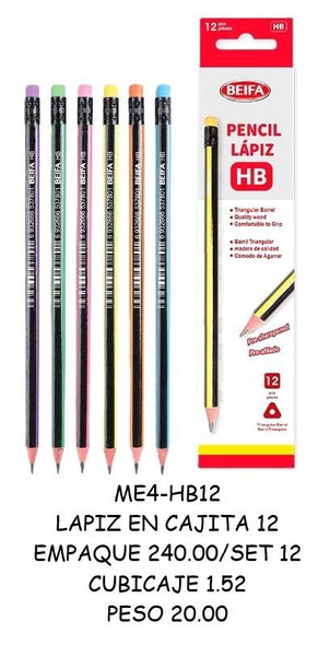 Pencil HB-Graphite/Triangular (Dozen)