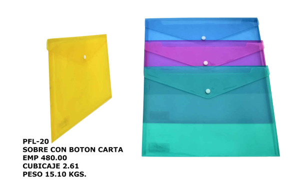 Envelope Horizontal w/Buttons (Letter)