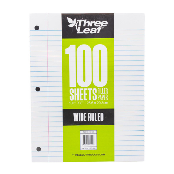 Filler Paper-100 Sheets (Wide Ruled)