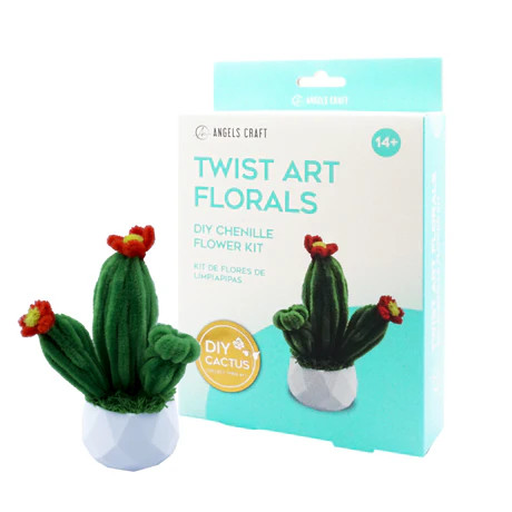 Chenille-Cactus Twist Art Floral Kit