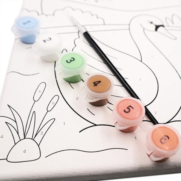 Canvas Paint Set-Swan