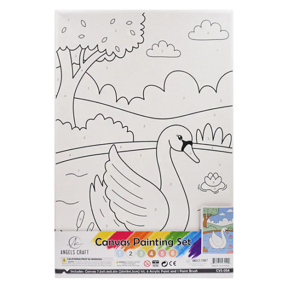 Canvas Paint Set-Swan