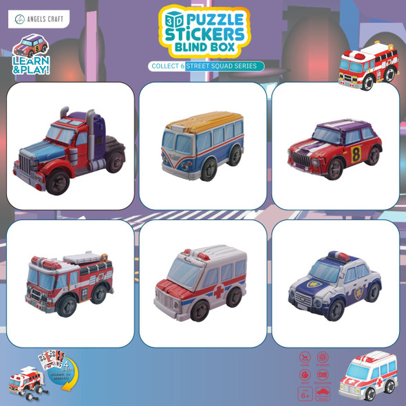 Puzzle-3D Stickers Street
