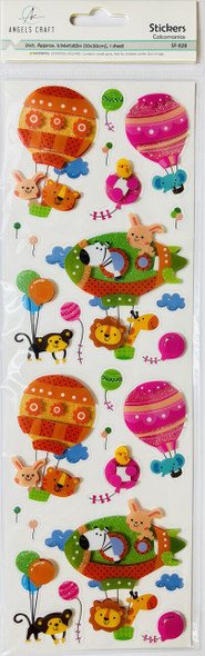 Stickers-Hot Air Ballon & Animals 3D