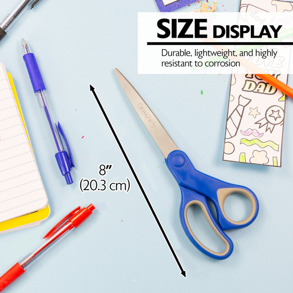 Scissors 8" Soft Grip/Straight Handle