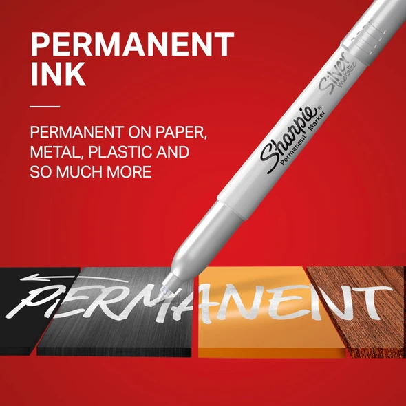Marker Silver (Metallic)/Fine Tip 2ct. (Sharpie)