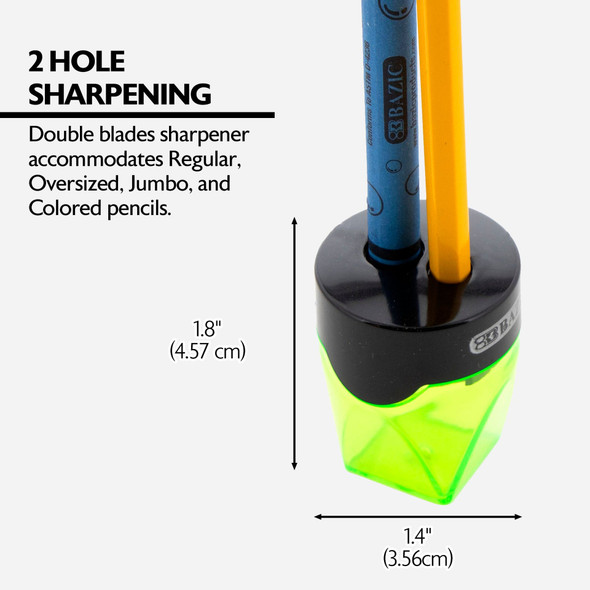 Sharpener-2 Holes w/Diamond Receptacle (Quinn) (ASG R10-P41)