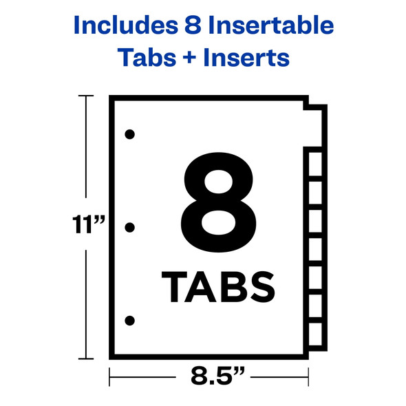 Index Dividers-8 Tabs (Clear Tabs)