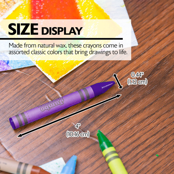 Crayons 8ct. Jumbo (Bazic)