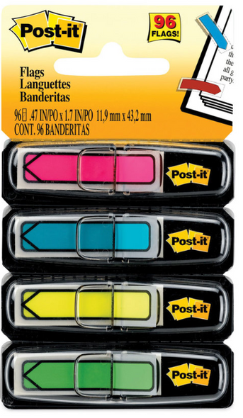 Flags-Arrow Assorted Neon Colors  4Pk