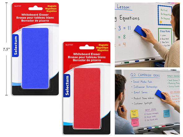 Whiteboard Eraser-Magnetic (Blue/Red)