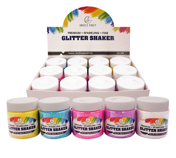 Glitter Shaker-Neon Colors 12ct.