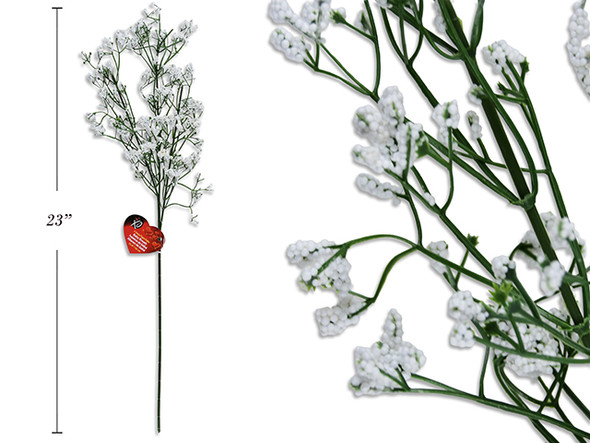 22.8in 3-Stems Baby Breath. Cht.