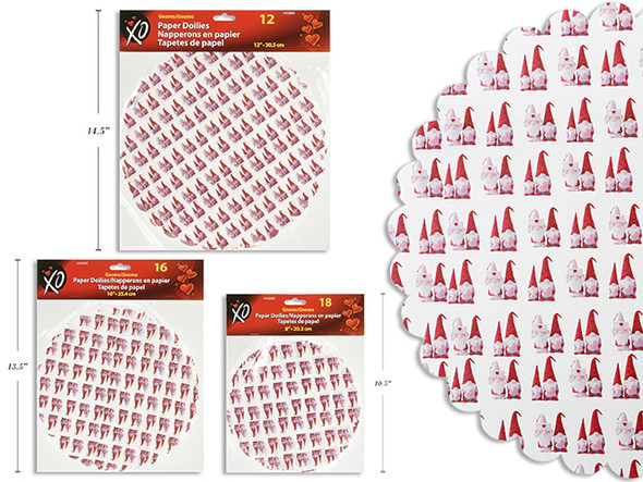 Vtine Gnome Grease Proof Paper Doilies. 18pcs 8in/16pcs 10in/12pcs 12in. Pbh