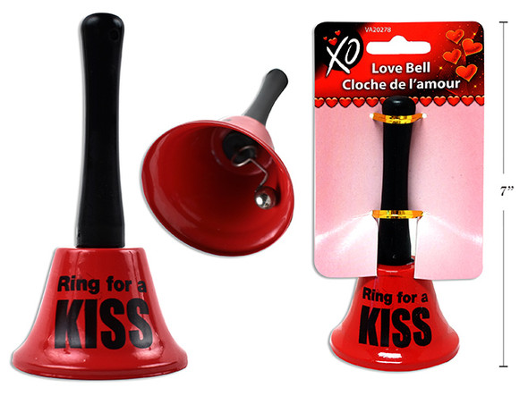4.75in x 2.5in Metal Love Bell. T.o.c. English Only
