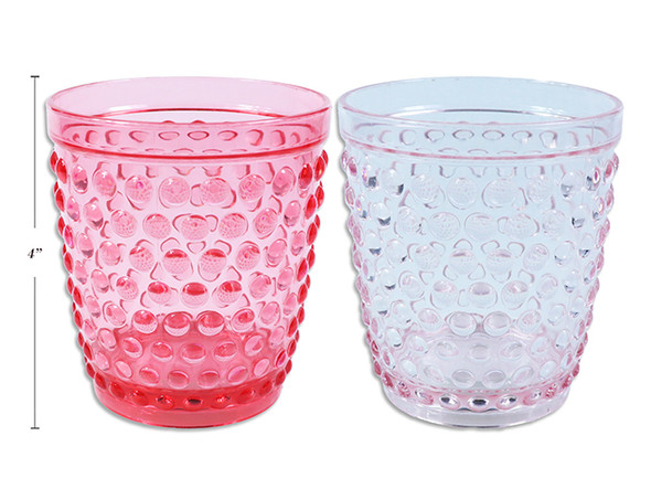 15oz (443ml) 3-D Embossed Tumbler. 2 Asst.Colours.
