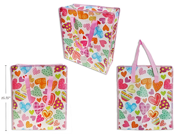 15.75in x 13.75in Coated Non-Woven Tote Bag. Cht.
