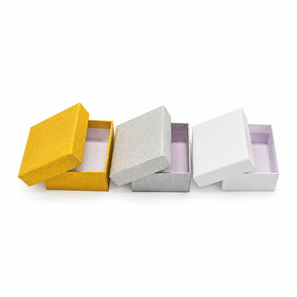 Gift Box-Silver 3.3 x 3.3 x 1.5"
