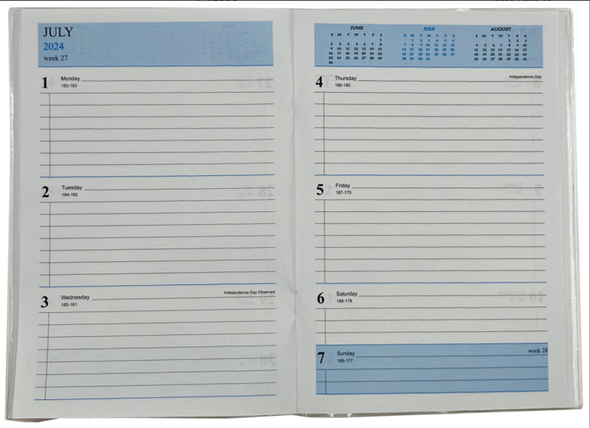 Planner 2027 - Weekly 5.1" X 7.5"