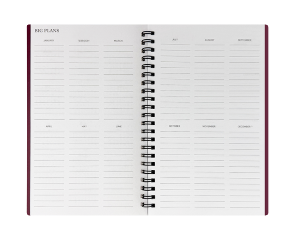 Planner 2027- Weekly + Monthly 5" X 8", Spiral Bound, Poly Covers