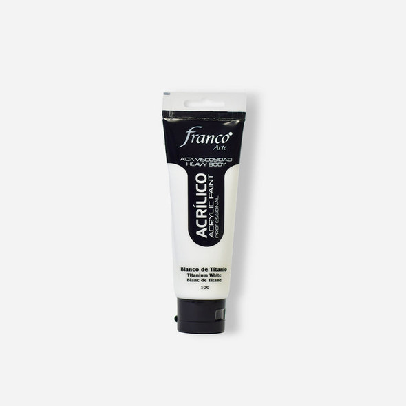 Acrylic Paint 3.38oz. White/Titanium White (Blanco de Titanio)
