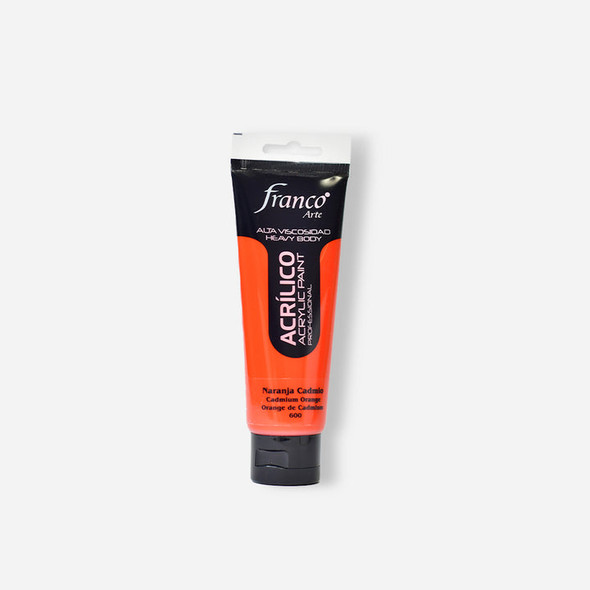 Acrylic Paint 3.38oz. Orange/Cadmium Orange Hue (Naranja Cadmio)