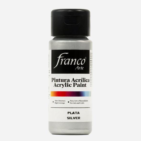 Acrylic Paint 60ml (2oz) Silver (Plata)