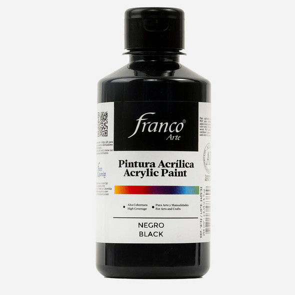 Acrylic Paint 8oz. Black (Negro)