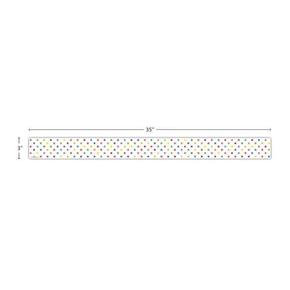 Border-Colorful Dots/Straight