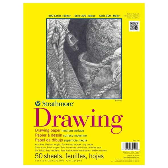 Drawing Pad 9in x 12in 50 Sheets (70#)