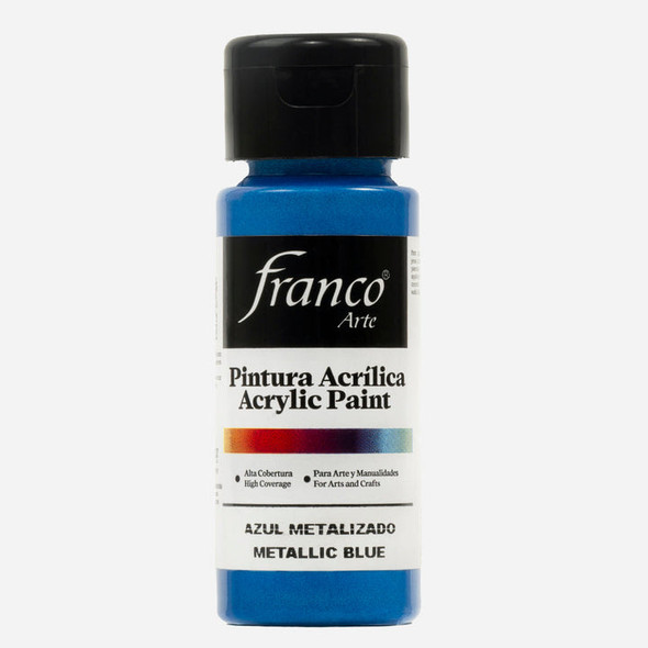 Acrylic Paint 60ml (2oz) Blue/Metallic Blue (Azul Metalizado)