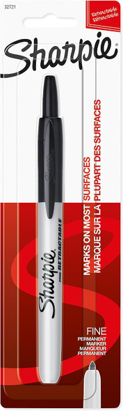 Marker Sharpie Black/Fine (Retractable)