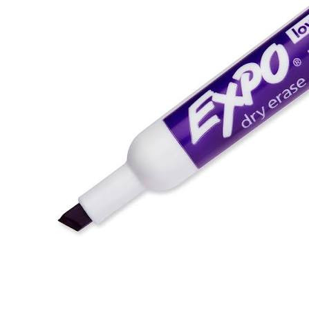 Dry Erase Expo Markers 12ct. Purple/Chisel Tip (Boxed) (6/12) (ASG R4-P38)